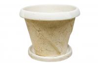 Горшок шамотный для комнатных растений из керамики "Волна"