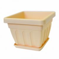 Горшок ИРИС квадратный с поддоном 