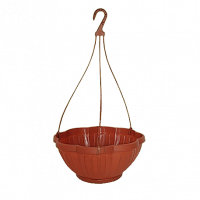 Кашпо-миска BEGONIA / БЕГОНИЯ с прикрепленным поддоном подвесное