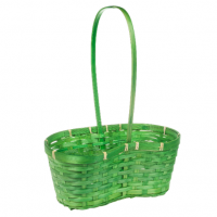 Корзина плетеная овальная зеленая HH42