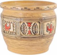 Горшок из керамики "Мексика" с поддоном