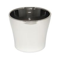 Кашпо керамическое Mirror Silver / Мироу Сильвер