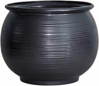 Горшок из керамики "Венге" с поддоном