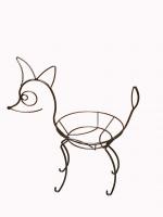 Подставка Настольная на 1 горшок " Лисенок"