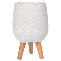 Напольное кашпо IDEALIST LITE Ханни Ваза с подставкой, файберстоун