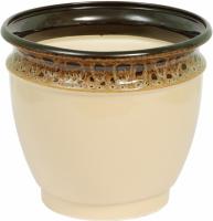 Горшок из керамики "Квартет" с поддоном