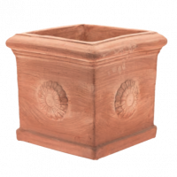 Кашпо керамическое квадратное CON ROSONE 