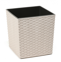 Кашпо JUKA ECO rattan / ЮКА ЭКО ротанг с вкладышем 