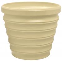 Горшок из керамики "Бамбук" с поддоном