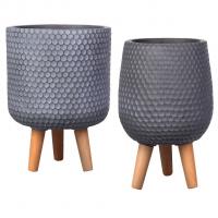 Набор напольных кашпо для цветов Idealist Lite Ханни Ваза + Круглое
