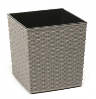 Кашпо JUKA ECO rattan / ЮКА ЭКО ротанг с вкладышем 