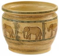 Горшок из керамики "Индия" с поддоном