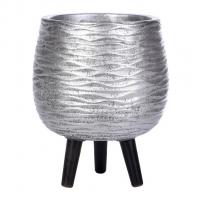 Напольное кашпо IDEALIST LITE Паттерн с подставкой, файберстоун