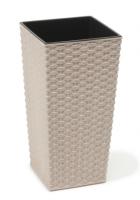 Кашпо FINEZJA ECO rattan / ФИНЕЗИЯ ЭКО ротанг с вкладышем 