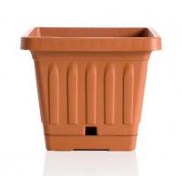 Кашпо ТЕРРА с поддоном квадрат 