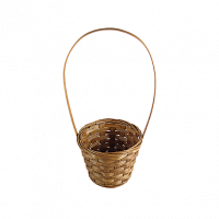 Корзина плетеная круглая натуральная