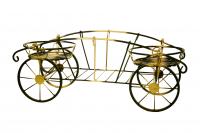 Подставка напольная ТЕЛЕГА на 2 горшка