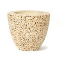 Кашпо Natural trendy wood round