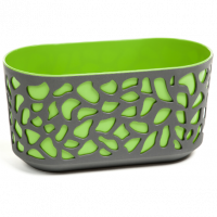 Кашпо DUET / ДУЭТ овальное с вкладышем 