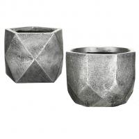 Набор настольных кашпо для цветов Idealist Lite Геометри Круглое + Квадрат