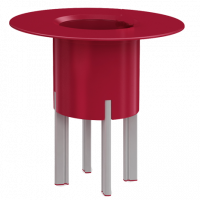 Кашпо-стол MEDITERRANEO/МЕДИТЕРАНЕ круглое с вкладышем