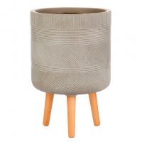 Напольное кашпо IDEALIST LITE Страйп на ножках, круглое