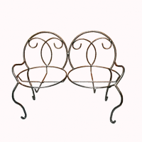 Подставка настольная СТУЛЬЧИК на 2 цветка