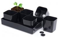 Набор для выращивания рассады (поддон, 6 стаканов, 6 донышек - вкладышей) в упаковке