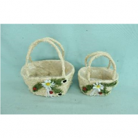 Набор корзин натуральный (кукуруза), 2 шт.