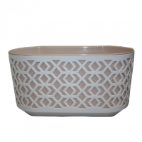 Кашпо AZTEK / АЦТЕК овальное с вкладышем 