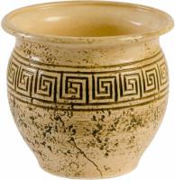 Горшок из керамики "Афина" с поддоном