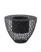 Кашпо Wire planter round grey