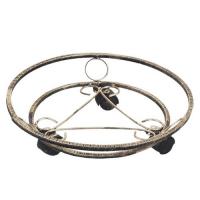 Подставка кованая "Напольная на колесах"-8