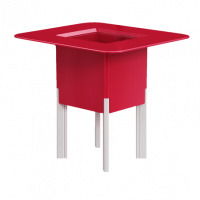 Кашпо-стол MEDITERRANEO / МЕДИТЕРАНЕ квадратное с вкладышем