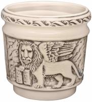 Горшок из керамики "Венеция" с поддоном