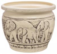 Горшок из керамики "Кения" с поддоном