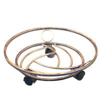 Подставка кованая "Напольная на колесах"-7