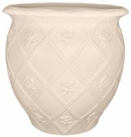 Горшок из керамики "Роза" с поддоном