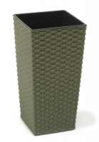 Кашпо FINEZJA ECO rattan / ФИНЕЗИЯ ЭКО ротанг с вкладышем 