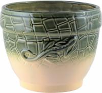 Горшок из керамики "Ящерица" с поддоном