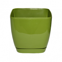 Кашпо Toscana / Тоскана квадратное с поддоном 