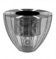 Кашпо Wire planter weaving chrome