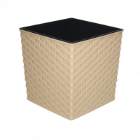 Кашпо JUKA rattan / ЮКА ротанг с вкладышем 