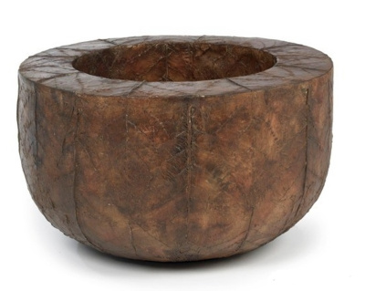 Кашпо Natural leave round