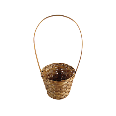 Корзина плетеная круглая натуральная