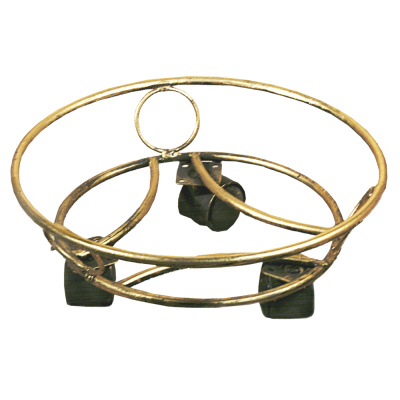 Подставка кованая "Напольная на колесах"-5