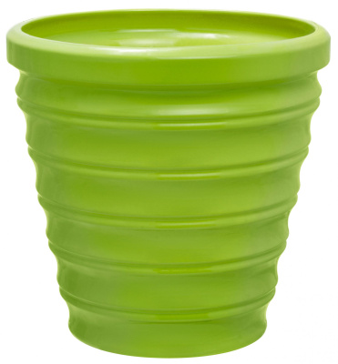 Горшок из керамики "Бамбук" с поддоном