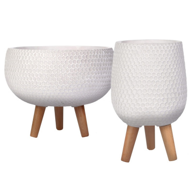 Набор напольных кашпо для цветов Idealist Lite Ханни Чаша + Круглое