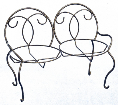 Подставка настольная СТУЛЬЧИК на 2 цветка