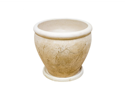 Горшок шамотный для комнатных растений из керамики "Ступа"
